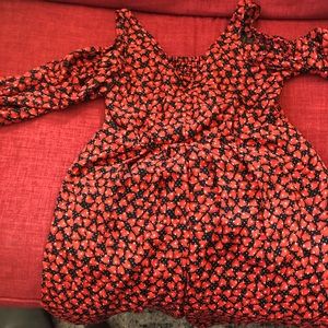 Cold shoulder mini dress